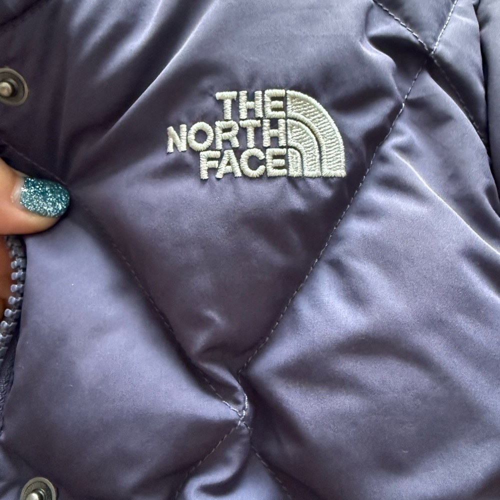 The North Face Women's Quilted Puffer Coat - Dark Gray - Picture 2 of 5